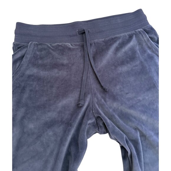 Aerie Womens Navy Velour Flared Lounge Pants Large Sweatpants - Picture 10 of 16